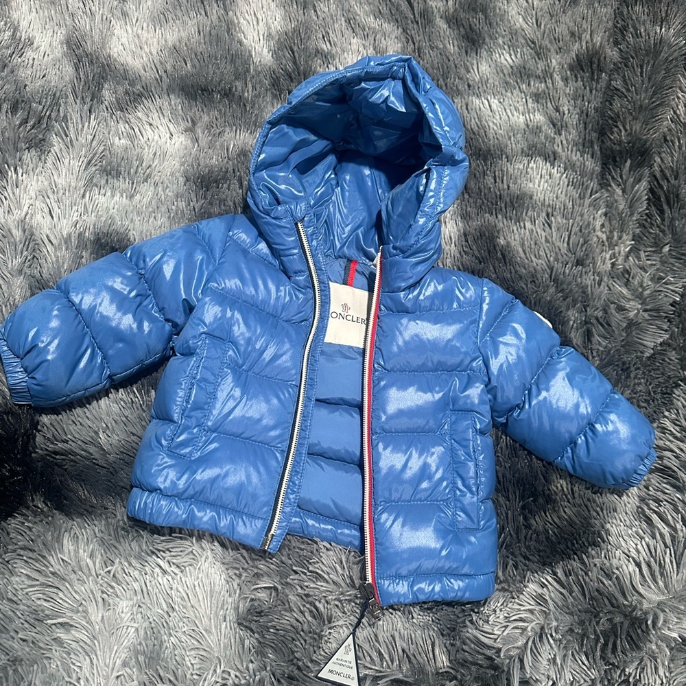 Baby boy Moncler Blue Puffer Jacket
